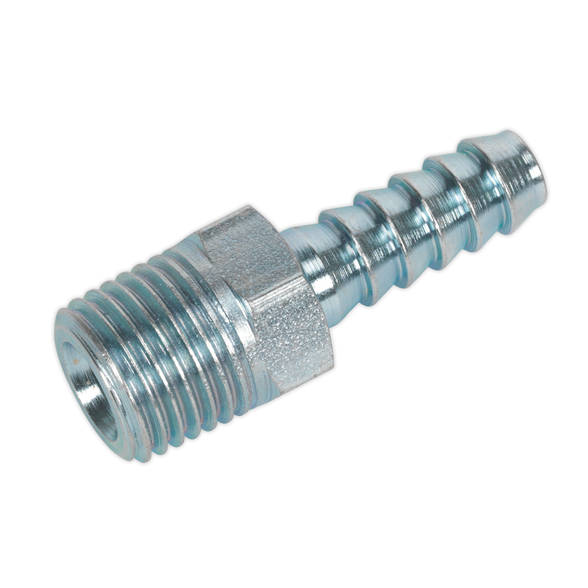 Sealey AC08 PCL Screwed Tailpiece Male 1/4"BSPT - 1/4" Hose - Pack of 5