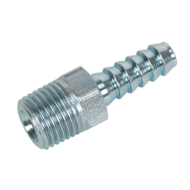 Sealey AC08 PCL Screwed Tailpiece Male 1/4"BSPT - 1/4" Hose - Pack of 5