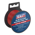 Sealey AC0806R 8A Thick Wall Automotive Cable 6m - Red