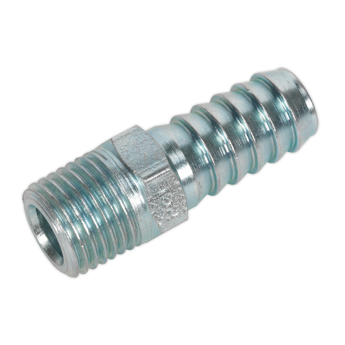 Sealey AC09 PCL Screwed Tailpiece Male 1/4"BSPT - 3/8" Hose - Pack of 5