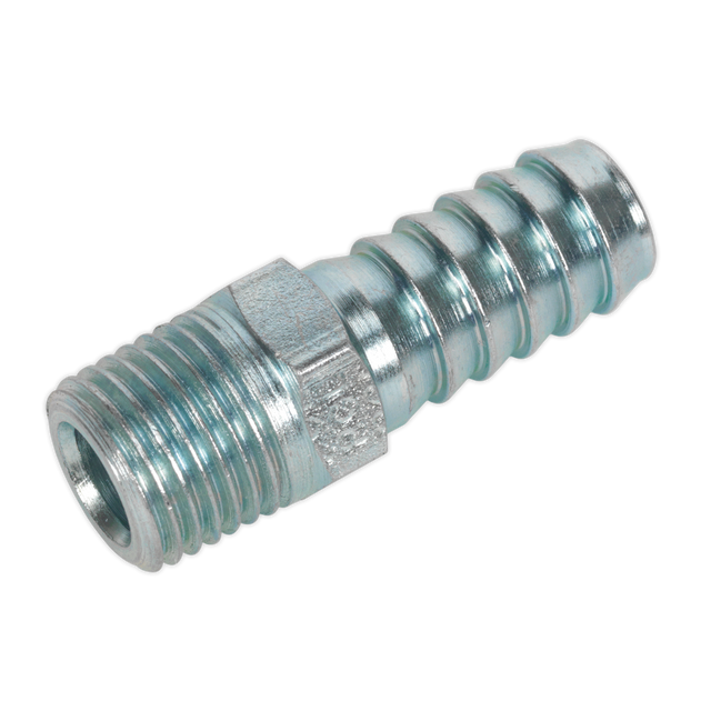 Sealey AC09 PCL Screwed Tailpiece Male 1/4"BSPT - 3/8" Hose - Pack of 5