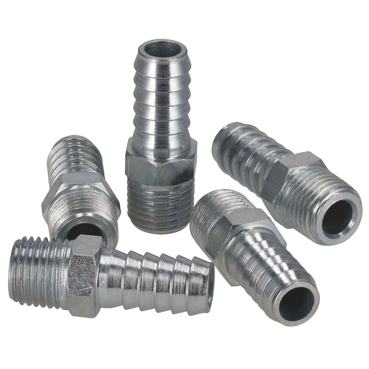 Sealey AC09 PCL Screwed Tailpiece Male 1/4"BSPT - 3/8" Hose - Pack of 5 - additional view 4