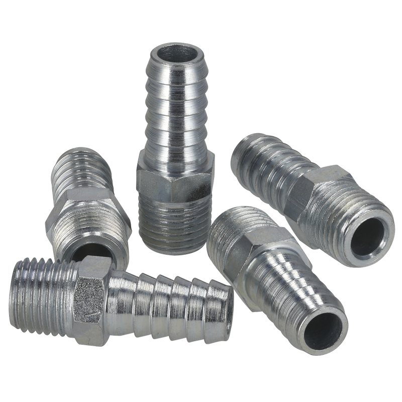 Sealey AC09 PCL Screwed Tailpiece Male 1/4"BSPT - 3/8" Hose - Pack of 5 - additional view 4