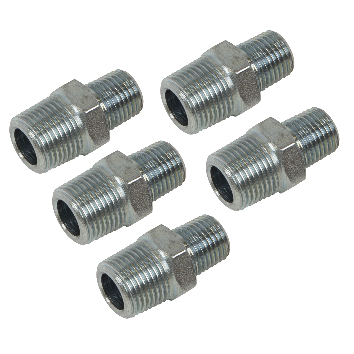 Sealey AC100 PCL Reducing Union 3/8"BSPT to 1/4"BSPT - Pack of 5