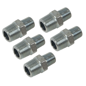 Sealey AC100 PCL Reducing Union 3/8"BSPT to 1/4"BSPT - Pack of 5