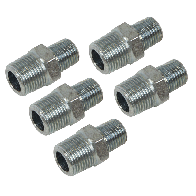 Sealey AC100 PCL Reducing Union 3/8"BSPT to 1/4"BSPT - Pack of 5