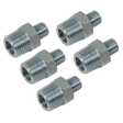 Sealey AC101 PCL Reducing Union 1/2"BSPT to 1/4"BSPT - Pack of 5