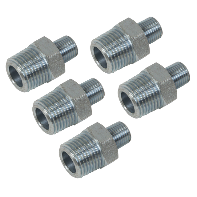 Sealey AC101 PCL Reducing Union 1/2"BSPT to 1/4"BSPT - Pack of 5