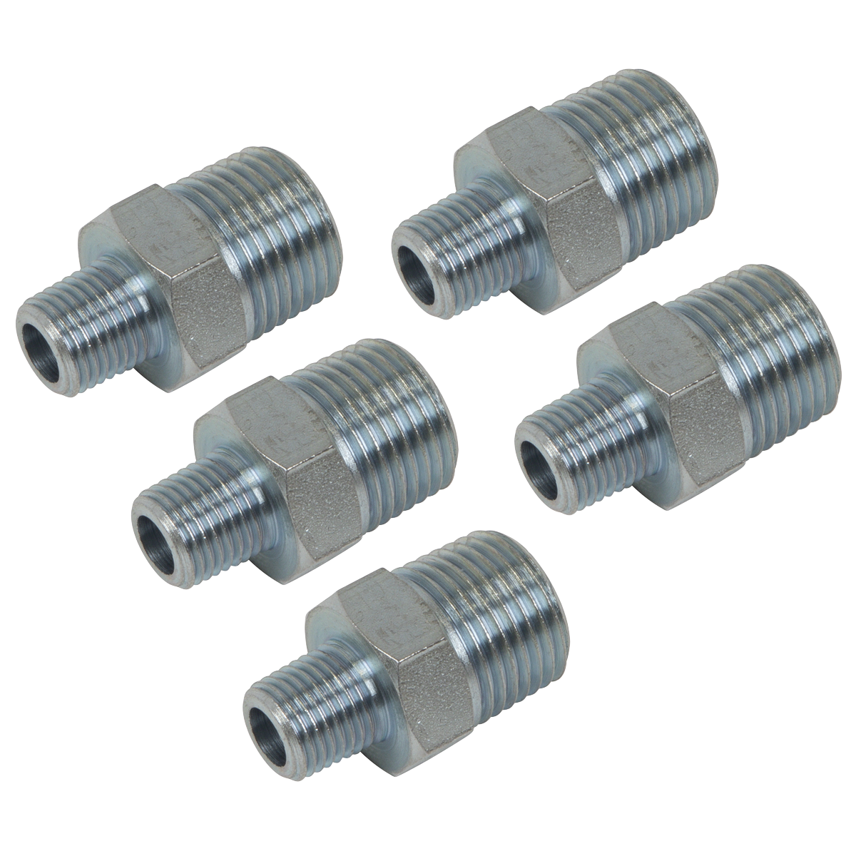 Sealey AC101 PCL Reducing Union 1/2"BSPT to 1/4"BSPT - Pack of 5 - additional view 2
