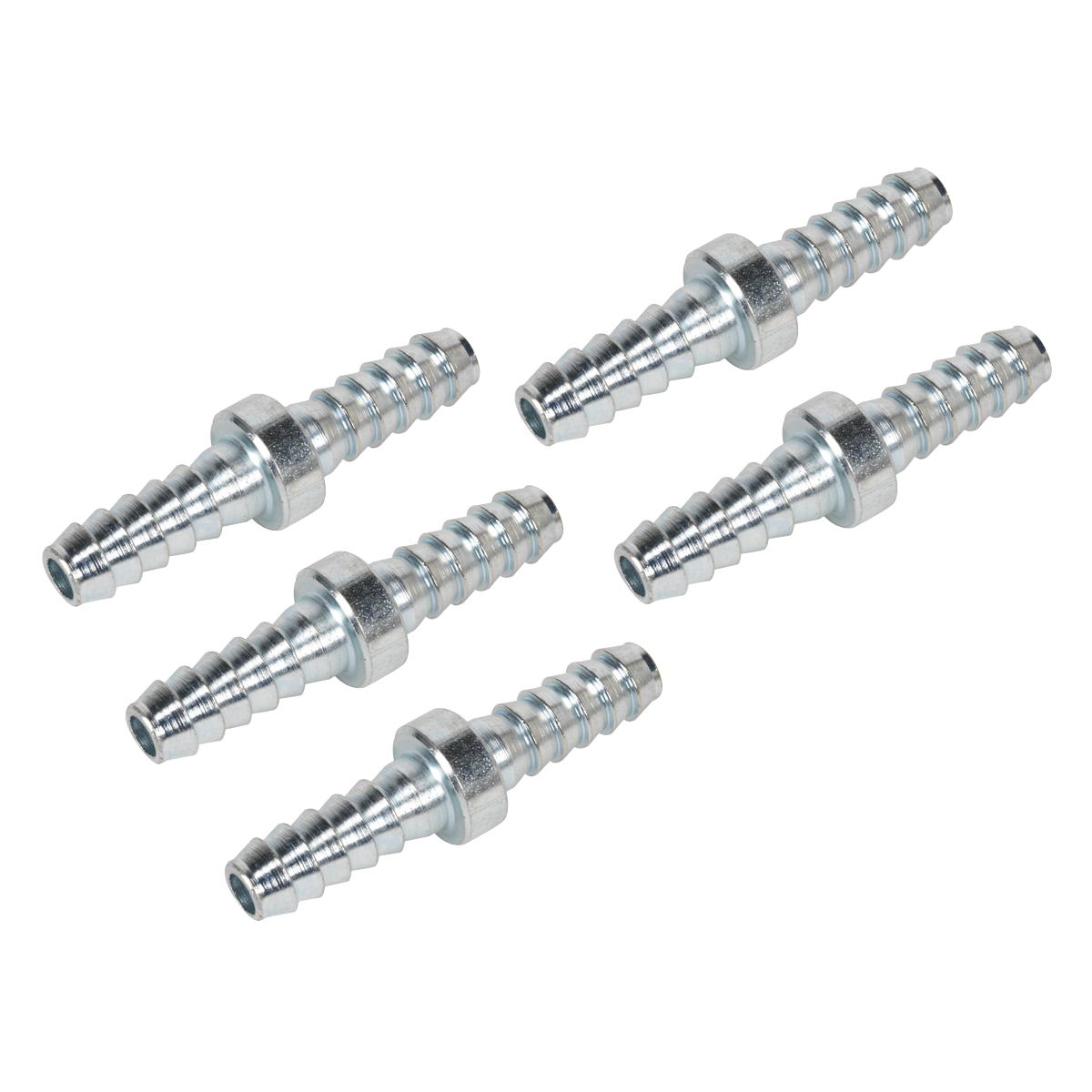Sealey AC10 PCL Double End Hose Connector 1/4" Hose - Pack of 5