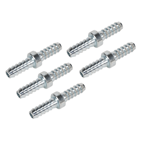 Sealey AC10 PCL Double End Hose Connector 1/4" Hose - Pack of 5