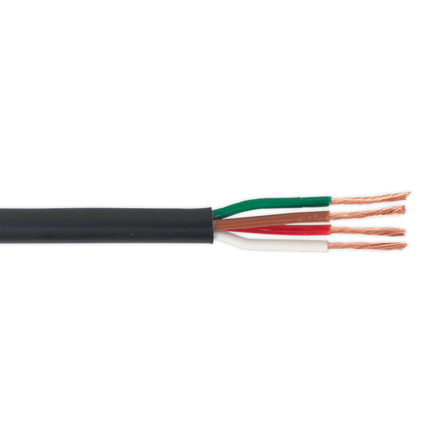 Sealey AC24204CTH 30m Thin Wall Automotive Cable 4 x 0.75mm² 24/0.20mm - Black