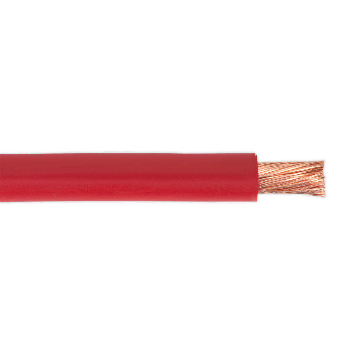 Sealey AC25SQRE 10m Automotive Starter Cable 196/0.40mm 25mm² 170A - Red