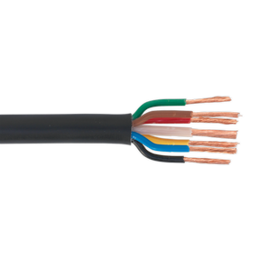 Sealey AC28307CTH 30m Thin Wall Automotive Cable 6 x 1mm² 32/0.20mm, 1 x 2mm² 28/0.30mm - Black