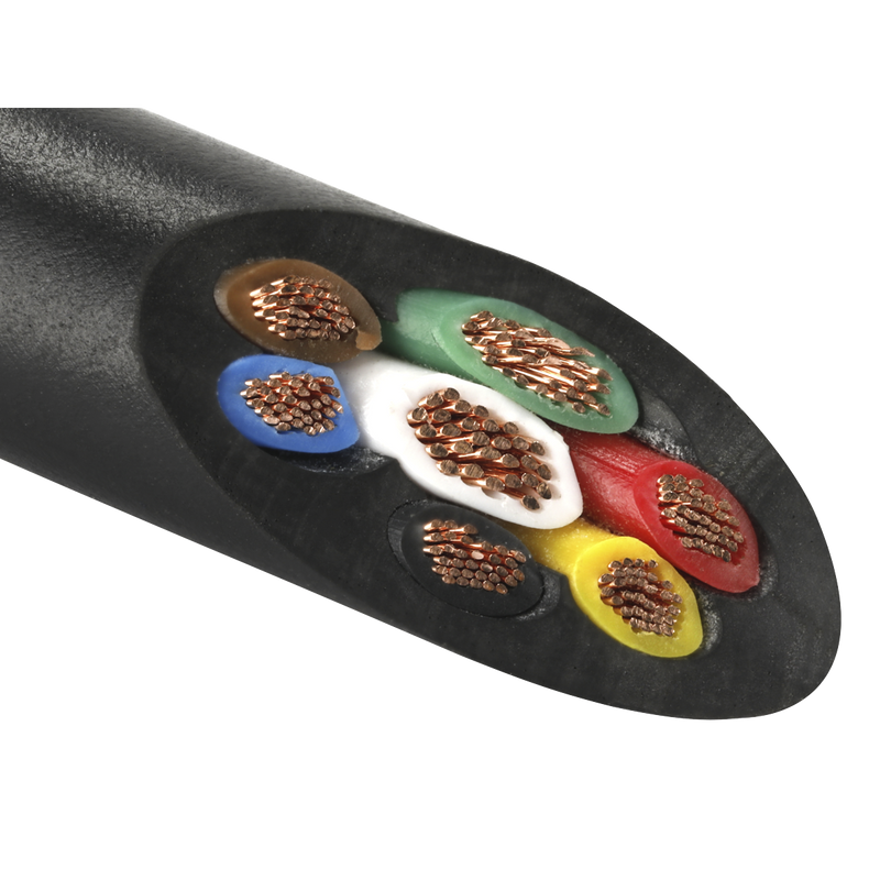Sealey AC28307CTH 30m Thin Wall Automotive Cable 6 x 1mm² 32/0.20mm, 1 x 2mm² 28/0.30mm - Black - additional view 2