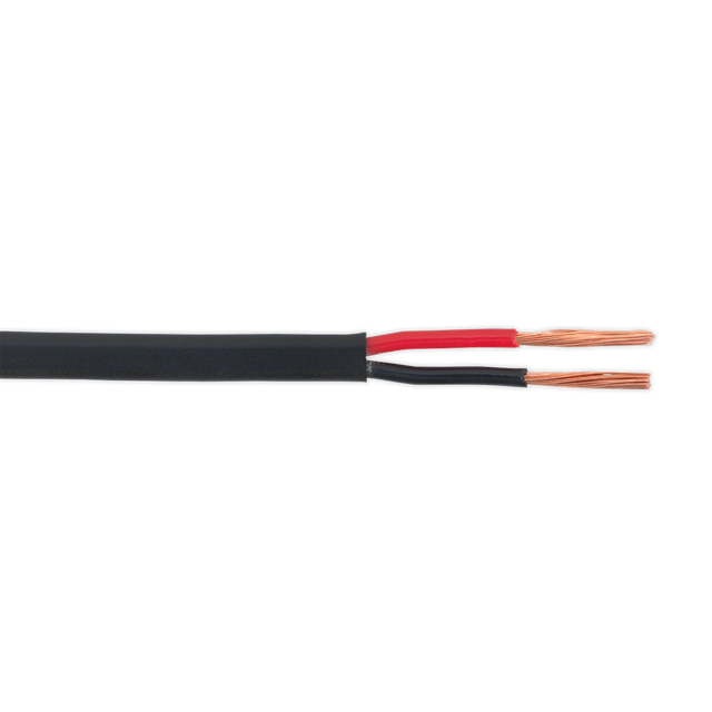 Sealey AC3220TWTN Thin Wall Flat Automotive Cable Twin 2 x 1mm² 32/0.20mm 30m - Black
