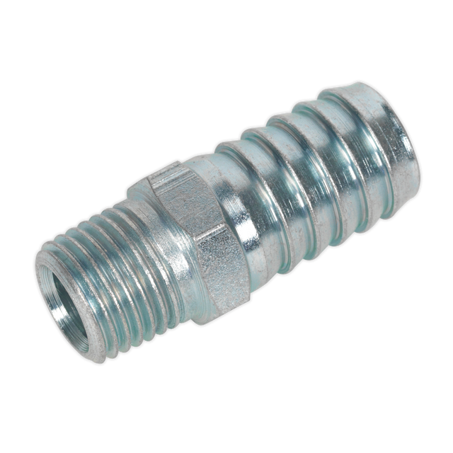 Sealey AC40 PCL Screwed Tailpiece Male 1/4"BSPT - 1/2" Hose - Pack of 5