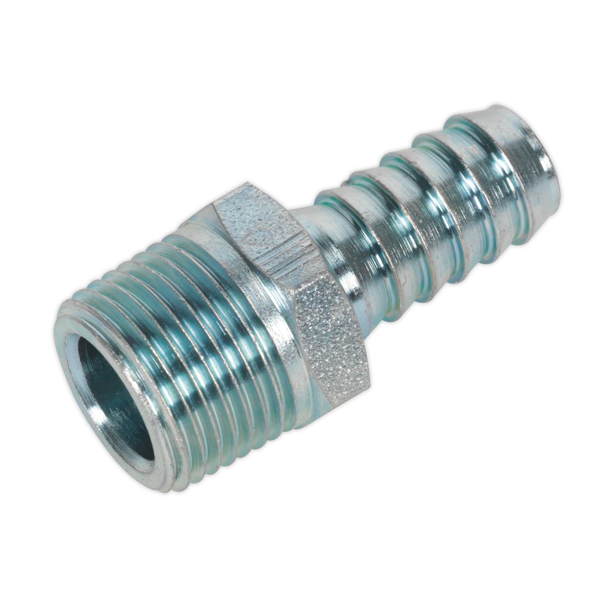 Sealey AC41 PCL Screwed Tailpiece Male 3/8"BSPT - 3/8" Hose - Pack of 5