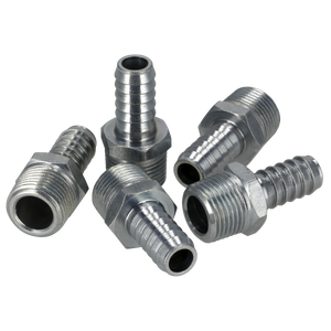 Sealey AC41 PCL Screwed Tailpiece Male 3/8"BSPT - 3/8" Hose - Pack of 5 - additional view 4