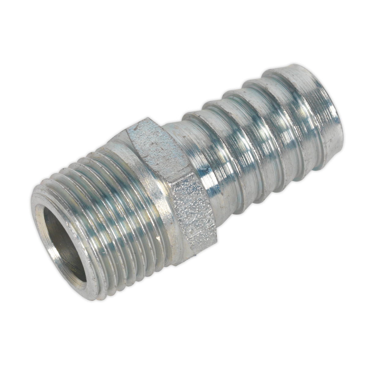 Sealey AC42 PCL Screwed Tailpiece Male 3/8"BSPT - 1/2" Hose - Pack of 5