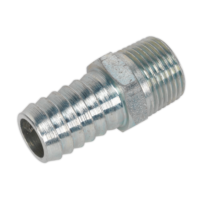 Sealey AC42 PCL Screwed Tailpiece Male 3/8"BSPT - 1/2" Hose - Pack of 5 - additional view 4