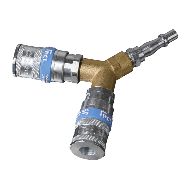 Sealey AC55 PCL Twin Coupling Y-Adaptor