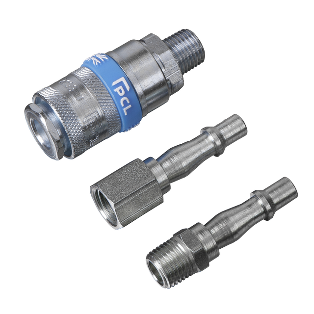Sealey AC60 PCL Air Tool Coupling Kit 1/4"BSPT 3pc