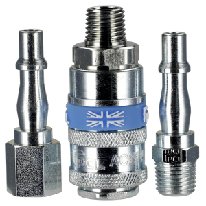 Sealey AC60 PCL Air Tool Coupling Kit 1/4"BSPT 3pc - additional view 4