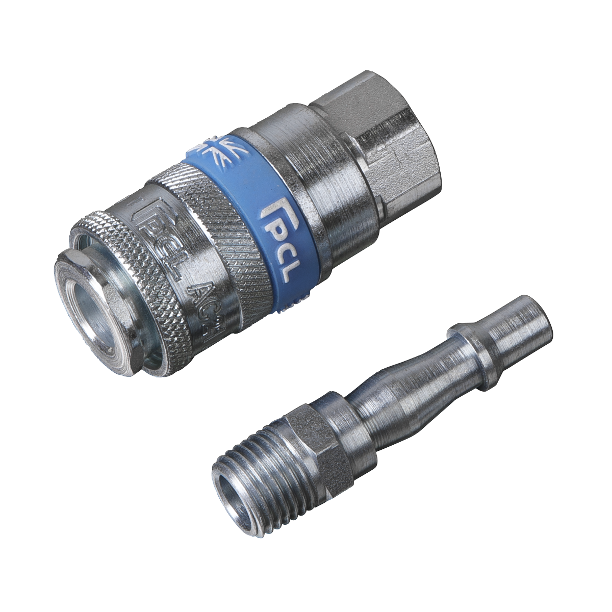 Sealey AC61 PCL Air Tool Coupling Kit 1/4"BSPT 2pc