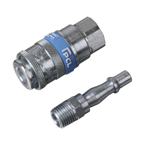 Sealey AC61 PCL Air Tool Coupling Kit 1/4"BSPT 2pc