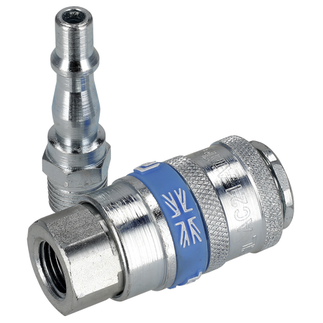 Sealey AC61 PCL Air Tool Coupling Kit 1/4"BSPT 2pc - additional view 2