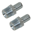 Sealey AC99 PCL Screwed Tailpiece Male 1/2"BSPT - 1/2" Hose - Pack of 2