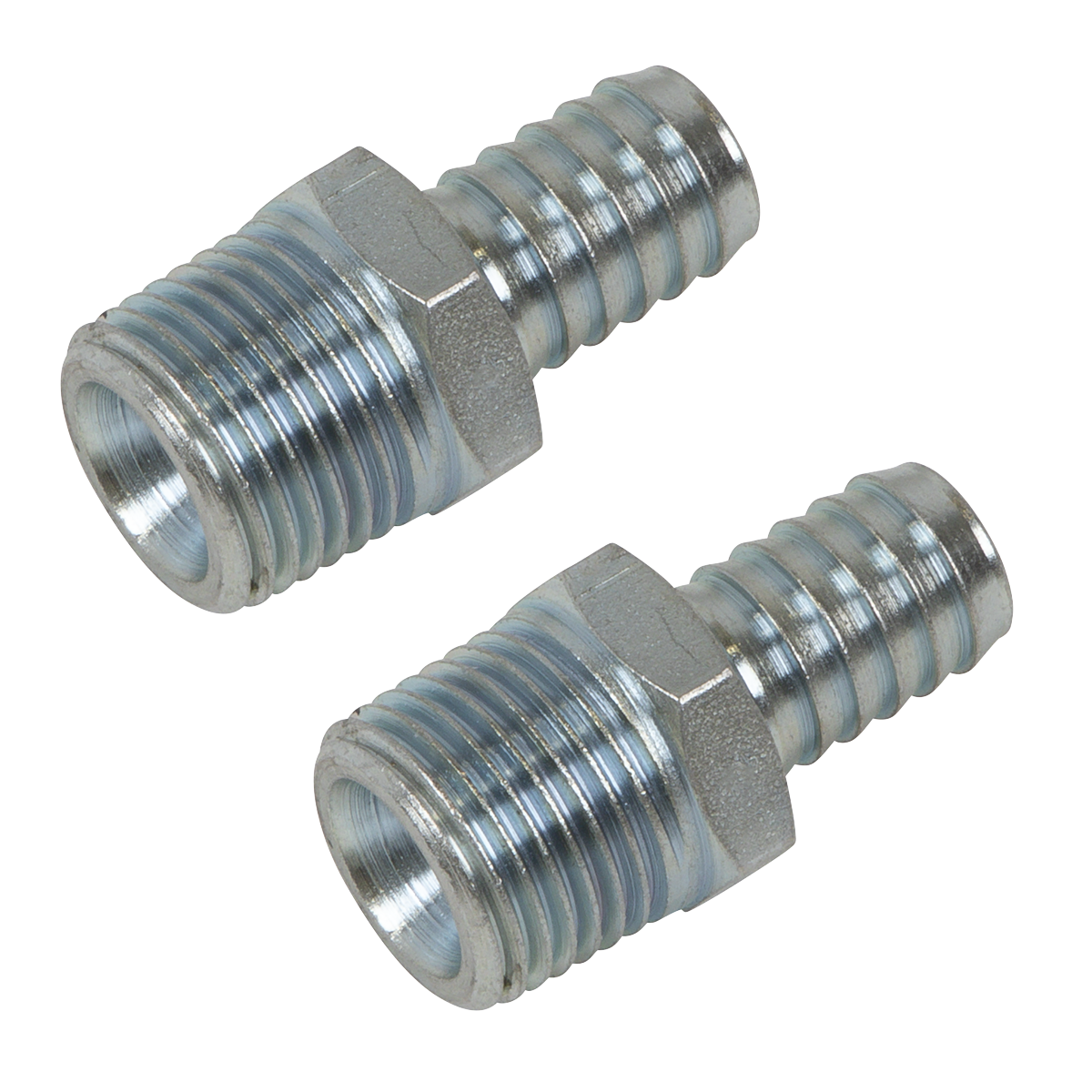 Sealey AC99 PCL Screwed Tailpiece Male 1/2"BSPT - 1/2" Hose - Pack of 2
