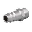 Sealey ACH04 High Flow Screwed Adaptor Male 1/4"BSPT - Pack of 5