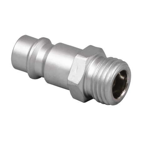 Sealey ACH04 High Flow Screwed Adaptor Male 1/4"BSPT - Pack of 5 - additional view 2