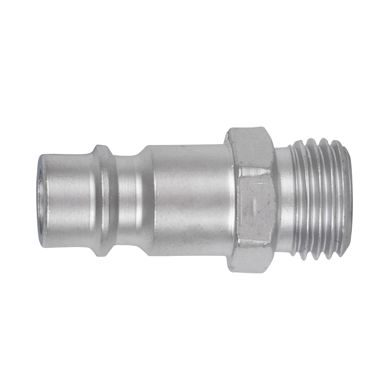 Sealey ACH04 High Flow Screwed Adaptor Male 1/4"BSPT - Pack of 5 - additional view 3