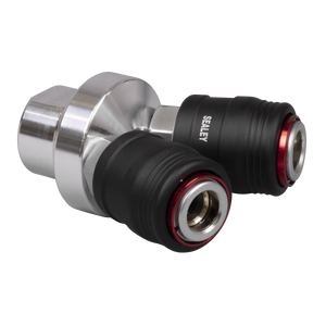 Sealey ACH55 High Flow Twin Coupling Body Female Thread 1/4"BSPT - additional view 2