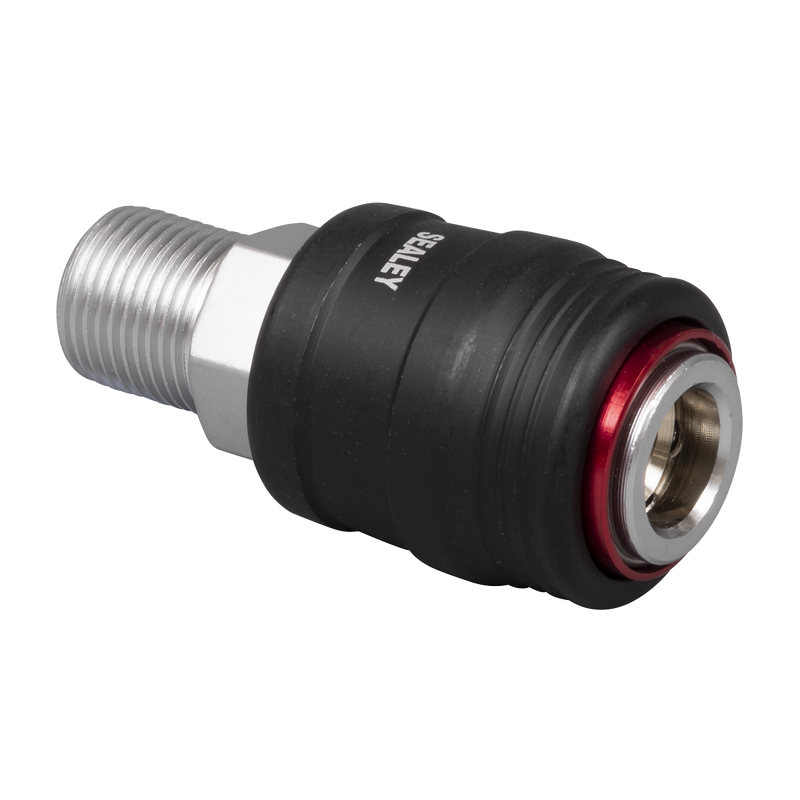 Sealey ACH62 High Flow Coupling Body Male 3/8"BSPT - additional view 3