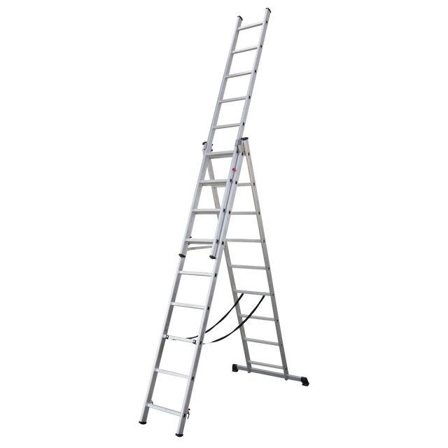 Sealey ACL3 Extension Combination Ladder 3 x 9 Aluminium - EN 131