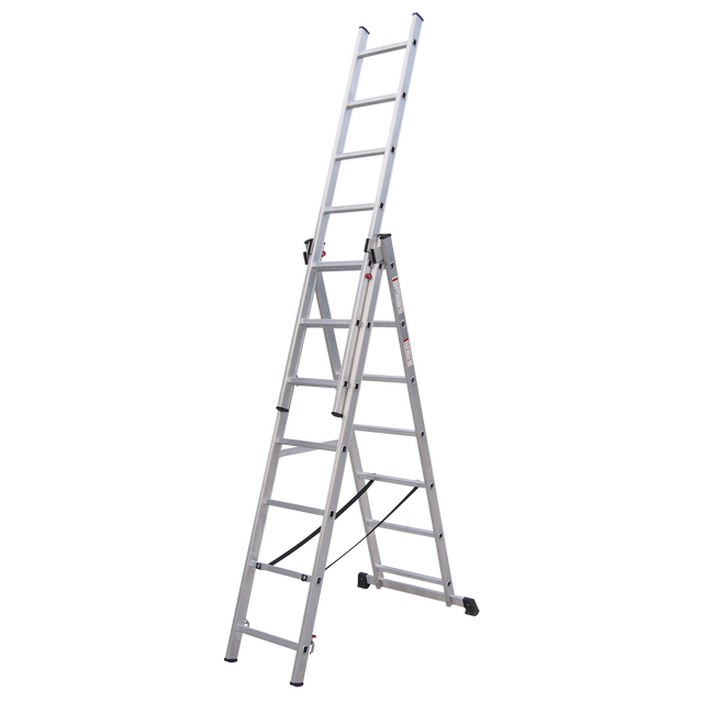 Sealey ACL307 Extension Combination Ladder 3 x 7 Aluminium - EN 131