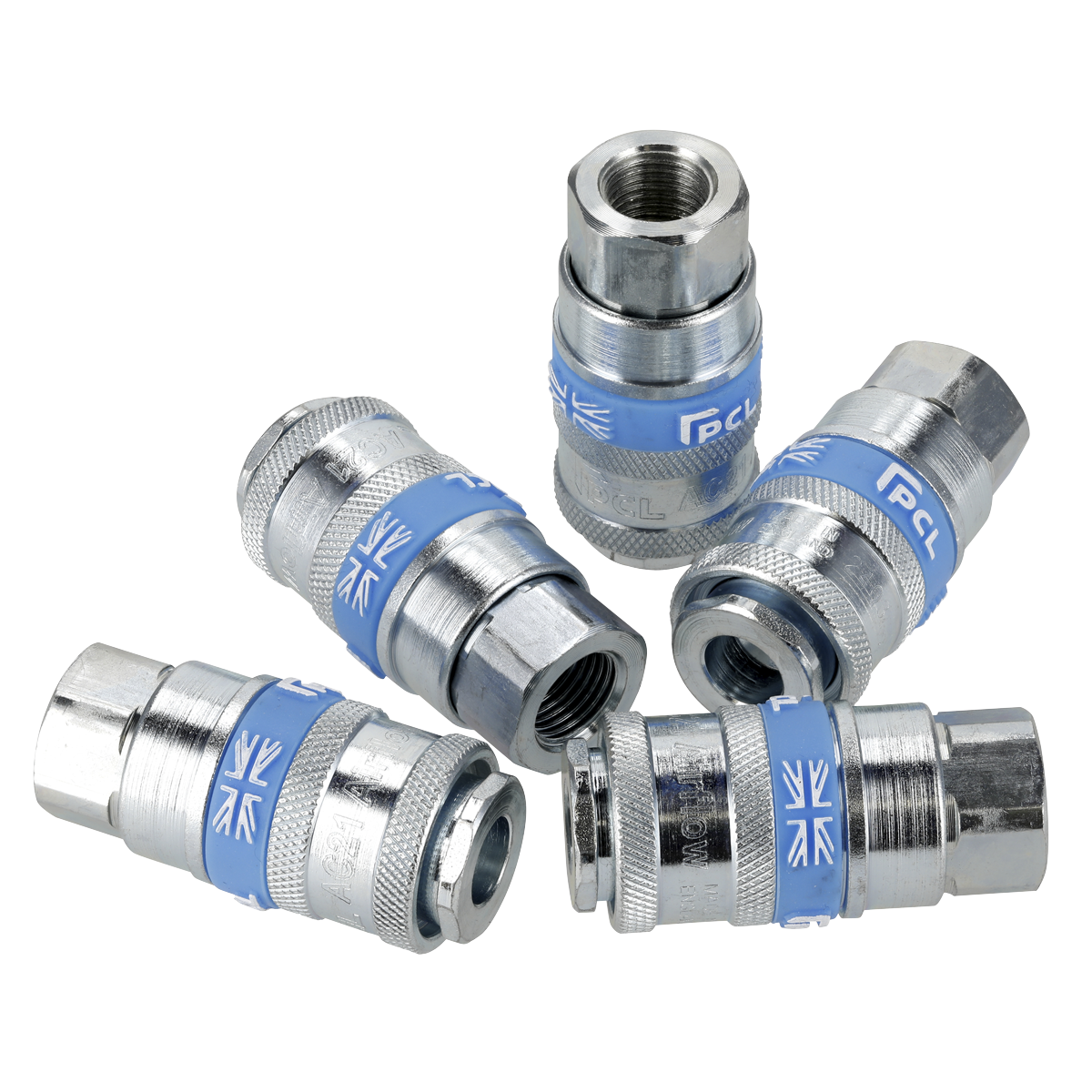 Sealey ACP13 PCL Coupling Body Female 1/4"BSPT - Pack of 5 - additional view 5