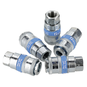 Sealey ACP13 PCL Coupling Body Female 1/4"BSPT - Pack of 5 - additional view 5