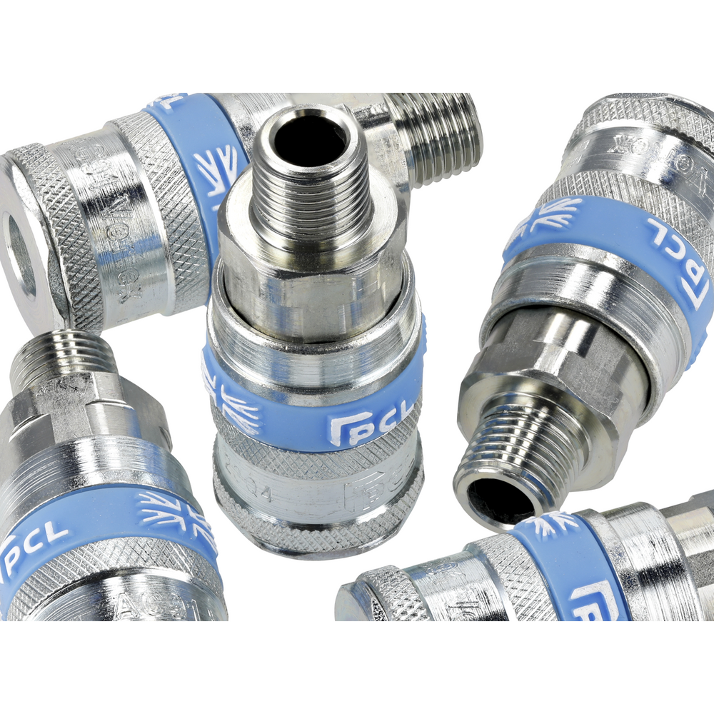 Sealey ACP16 PCL Coupling Body Male 1/4"BSPT - Pack of 5 - additional view 6