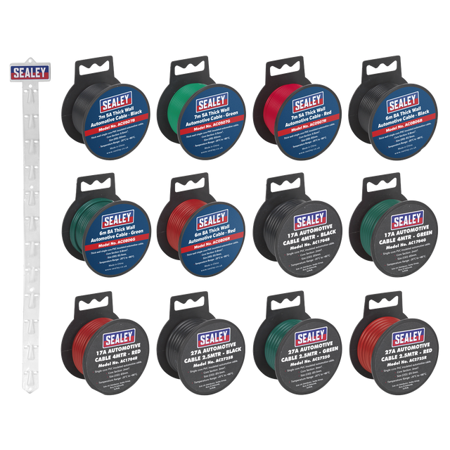 Sealey ACSET Clip Strip Deal - Automotive Cable
