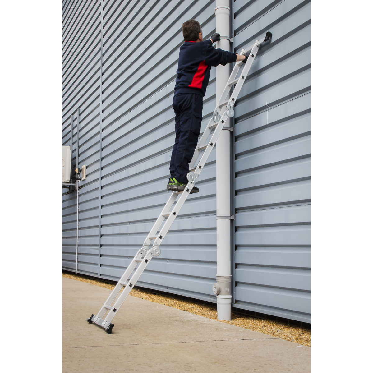 Sealey AFPL1 4-Way Aluminium Folding Platform Ladder - EN 131 - additional view 5