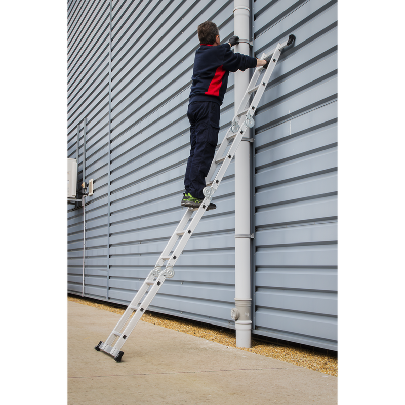 Sealey AFPL1 4-Way Aluminium Folding Platform Ladder - EN 131 - additional view 5