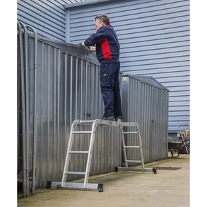 Sealey AFPL1 4-Way Aluminium Folding Platform Ladder - EN 131 - additional view 7