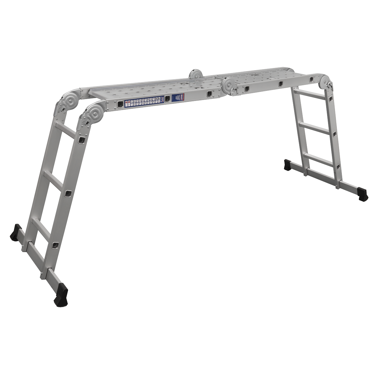 Sealey AFPL1 4-Way Aluminium Folding Platform Ladder - EN 131
