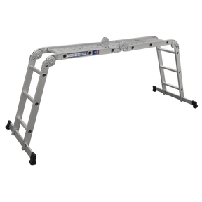 Sealey AFPL1 4-Way Aluminium Folding Platform Ladder - EN 131