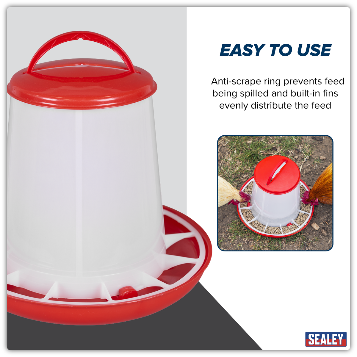 Sealey AFT03 Poultry Feeder 3kg - additional view 8